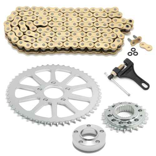 TOFR Belt Drive to Chain Drive Conversion Kit for Harley Softail Dyna 18-up - size: 25T+51T