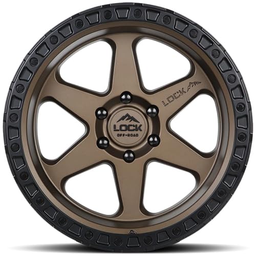 LOCK OFFROAD OLYMPUS-8969MRMBR1 18X9-6X139.7 1et - Matte Desert Bronze with Matte Black Ring - color: Matte Desert Bronze with Matte Black Ring, size: 17x9 | 5x127 -12mm, 18x9 6x139.7 +1mm, 20x10 -24mm
