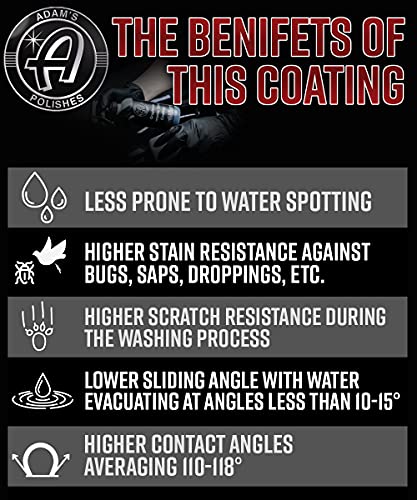 Adam's Polishes Graphene Ceramic Spray Coating - Sprayable Graphene Oxide Ceramic Coating for Cars, Boats, RV's & Motorcycle | Adds Extreme Gloss, Depth, Shine & Protection - style: 12oz