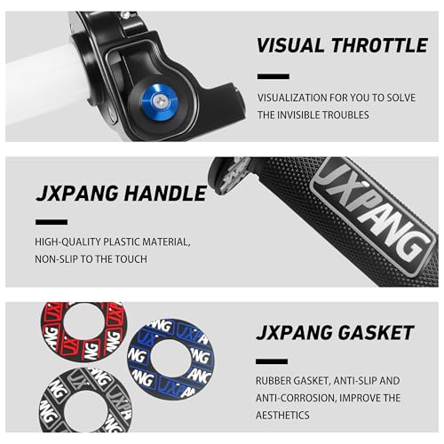 22mm 7/8" Throttle Twists Grip with Throttle Cable Upgraded Universal for Off-Road Motorcycle 250 Dirt Pit Motor Mini Bike YCF CRF70 TTR SSR KLX110 Thumpstar - color: Type A-Black