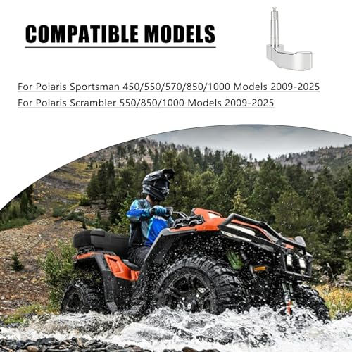 Thumb Throttle Compatible with Polaris Sportsman 450/550/570/850/1000 - color: silver
