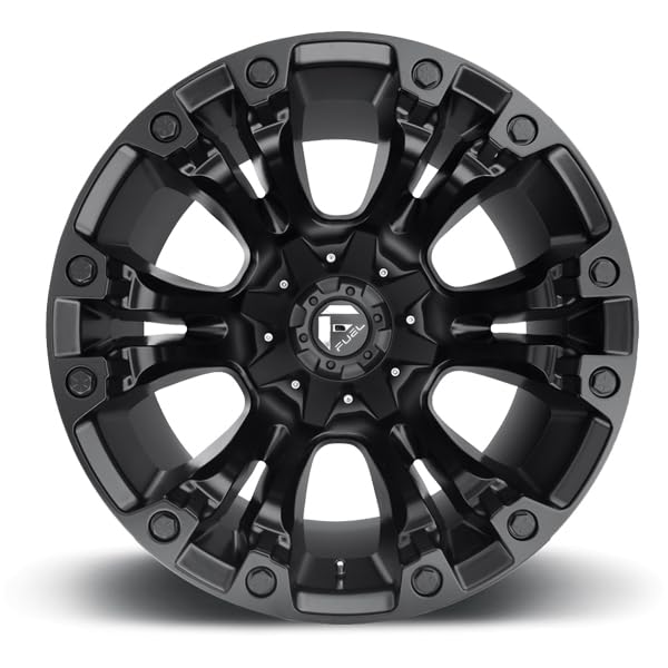 FUEL Vapor BD-Matte BLK Wheel with Painted (20 x 12. inches /5 x 139 mm, 1 mm Offset)