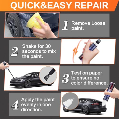 Stealth Grey(PN01) Touch up Paint for Tesla OEM Color Match