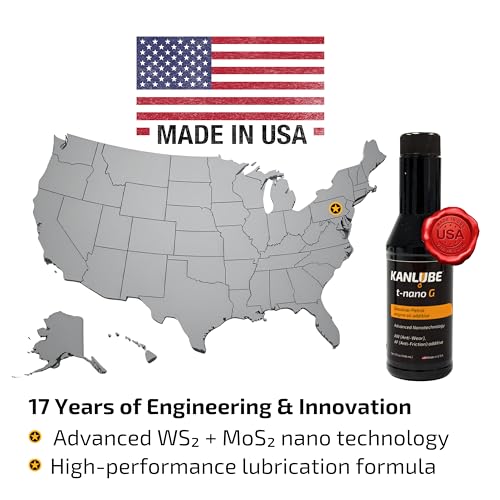 Engine Oil Additive for Car - WS₂+ MoS₂ Anti-friction Engine Treatment - Oil Treatment for High Mileage Gasoline Car Engine - Anti-wear Protectant & Friction Modifier Additive for Vehicle -5oz