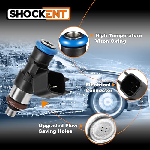 0280158091 Upgraded 3.5L/3.7L Fuel Injectors Fit for:-Ford Edge 2007-2010, Fusion 2010-2012, Taurus 2008-2012; for:-Mazda CX-9 2008-2015; for:-Lincoln MKZ 2007-2012 Set Of 6