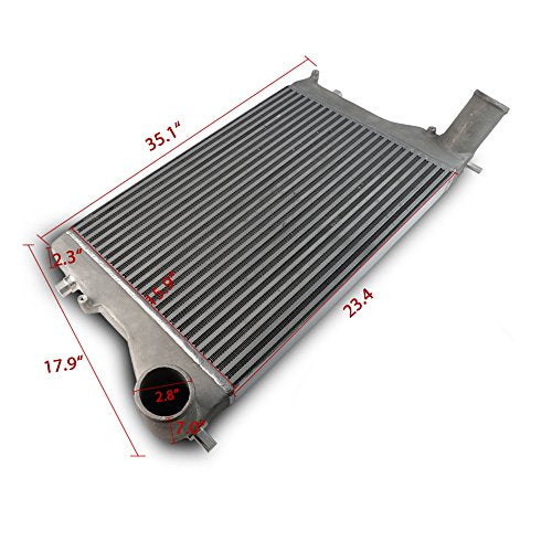 VRracing Turbo Front Mount Intercooler Kit Replacement For Audi A3 Passat 2.0T Silver Aluminum Red Pipe Boot Hose
