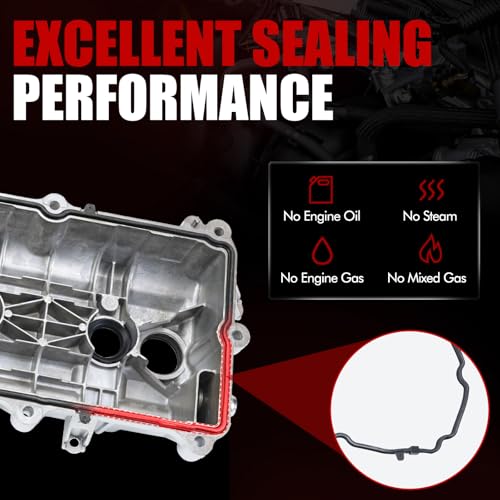 MITZONE Valve Cover Compatible with 2011-2024 Ram 1500 Dodge Cherokee Chrysler Jeep 3.6L Left Side with Gasket & Bolts Aluminum - size: Left side