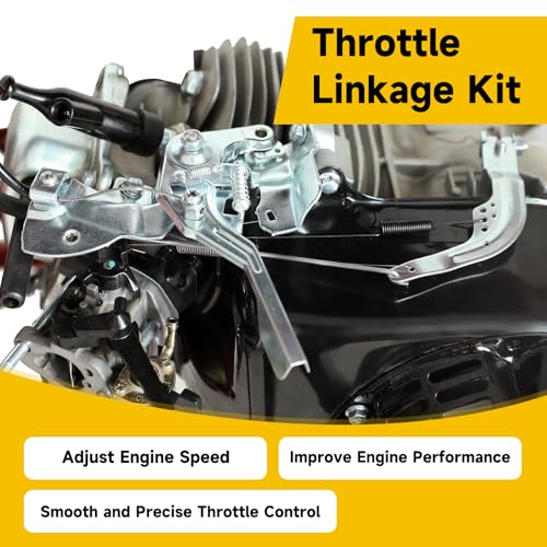 HIAORS 7/8'' Mini Bike Throttle Assembly and Throttle Linkage Kit for Predator 212 196cc Coleman CT200U BT200X CT200U-EX B200R Baja Warrior Massimo MB200 Axis M200 Minibike GX160 GX200 Engine Parts - color: A-Black