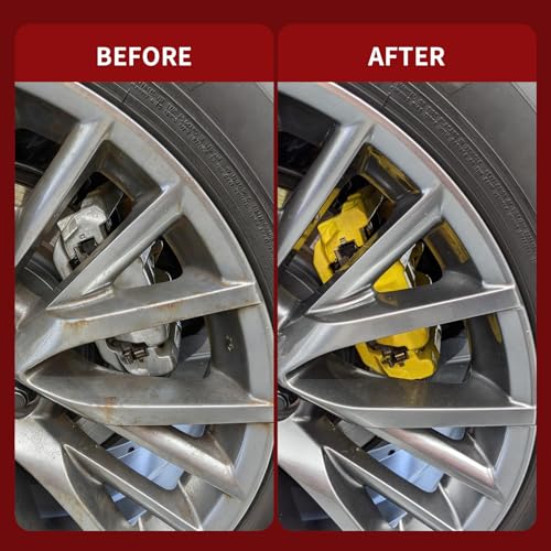 Yellow Caliper Paint Brake Caliper Touch Up Paint Yellow Gloss High Temperature Heat Resistant 1.5oz - color: Yellow