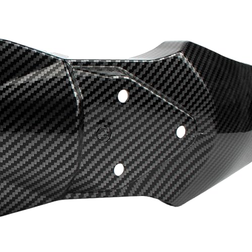 Ebike Front Rear Fender Set Mudguard Fender Protector - color: License Plate Fender Kit, size: Carbon Fiber