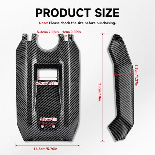 XINGWU Battery Cover for Surron Light Bee X/S Sur Ron LBX Electric Dirt Bike Battery Wrap Protector E-Bike Battery Case Replacement Carbon Fiber Style - size: Battery Cover, style: Carbon Fiber Style