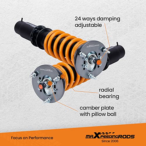 maXpeedingrods T6 Upgraded Coilover for BMW 3 Series E46 1998-2007 - color: Gold