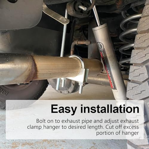 Exhaust Clamp With Hanger for 2.25" Pipe - style: 2.25in
