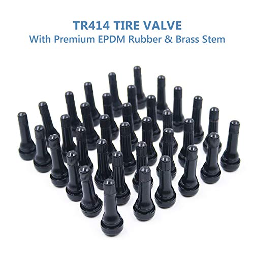 CKAuto TR413 & TR414 Snap-in Rubber Valve Stems(100Pcs/Bag/Style)