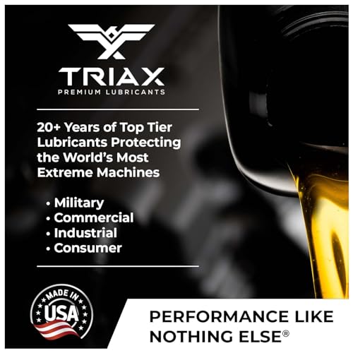 TRIAX Powerflow AW 68 Multi-Viscosity HLP Hydraulic Oil | 6,000 Hour Extended Life | Triple Anti-Wear | True All Season | Pour Point Down to -40F | Virtually Zero Foaming (1 Gallon) - size: 1 Gallon