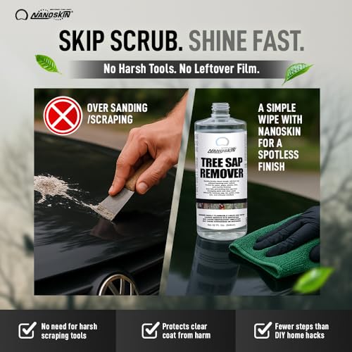 Nanoskin Tree Sap Remover for Paint, Glass & Trim Cleaning, 32 Oz