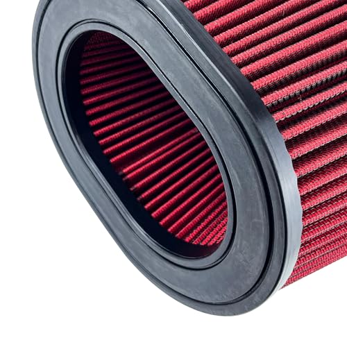 Cold Air Intake Filter 24-91064 Air Intake Filter 5 IN F x (9x7-1/2) IN B x (6-3/4x5-1/2) IN T x 7 IN H Intake Filter