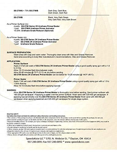SS-2790W-Q Super Fill High Build Urethane Primer WHITE Quart Only, No activator. For California, Delaware, or Maryland, order SMR-221W