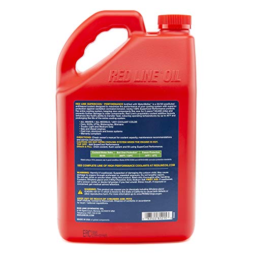 Red Line 81215 Supercool Performance Antifreeze/Coolant, Ready to Use Formula - 1 Gallon