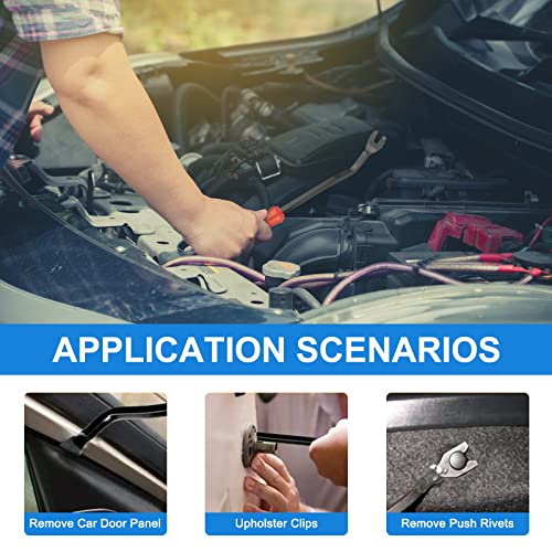 QIIYCCE 120PCS Car Clips & Plastic Rivets - 6 Popular Sizes, Fits Bumpers, Fenders & Most Car Models, Ideal for Body Fixing & Replacement - size: One Size