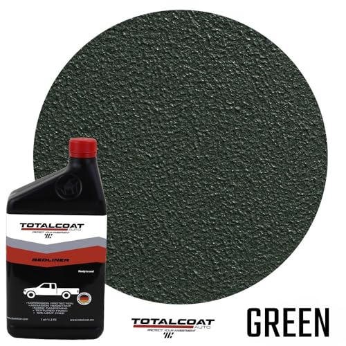 Spray In or Roll On, Green Truck Bed Liner Paint - 2 Quarts - color: Green