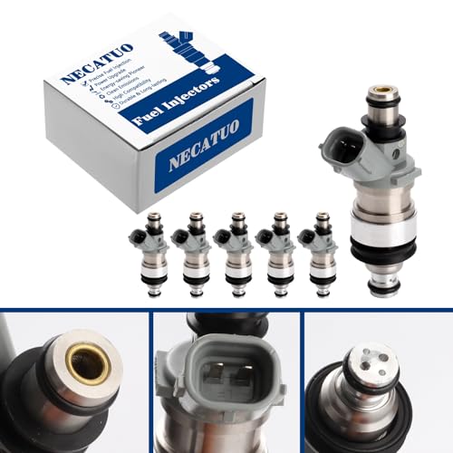 Set of 6 Fuel Injectors - Compatible with Toyota T100 Tacoma Camry 4Runner Lexus ES300 3.0L 3.4L V6 - Replaces FJ180 23250-62030 842-12183 - color: Set of 6, size: FJ180