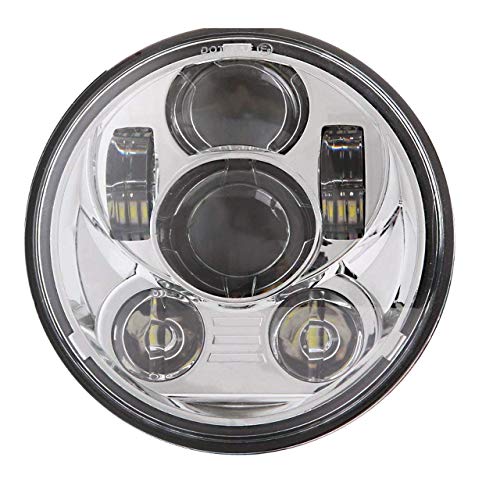 Eagle Lights 5.75 inch LED Motorcycle Headlight Kit for Honda VTX with Bracket and Hardware compatible with Chrome (Generation III) 2002-2008 1800, 1300 - color: Chrome Generation III