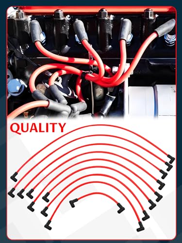10mm Spark Plug Wire Fit for HEI BBC SBC 350 454 383 High Performance