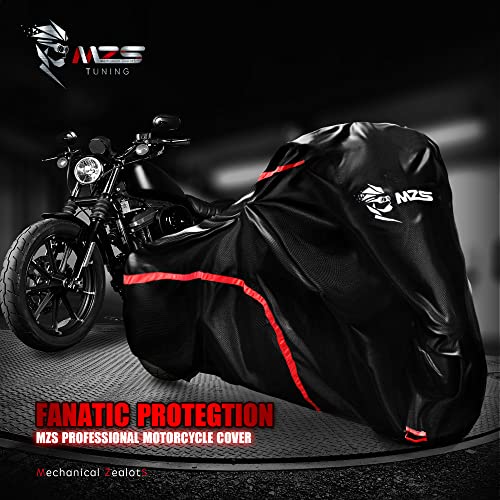 MZS Motorcycle Cover Waterproof Outdoor for 104" HD Touring Softail Vrod - size: Touring & Cruiser Size