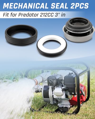 2 Pack Mechanical Seals 781238 Fit for Honda 2" 3" Gas Semi-Trash Water Pump For Champion for Predator For Generac For Pulsar WT30XK4A WB20XT3 WH20XTAF For Red Lion 208CC For DuroMax 7HP 2 In 3 In - size: 2 Pcs