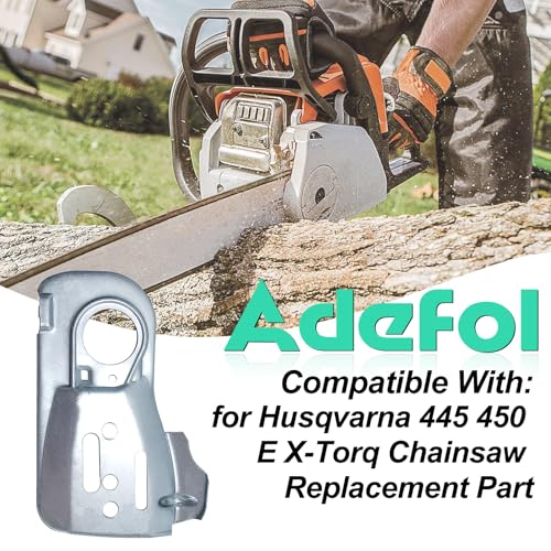 Adefol Oil Pump Inner Bar Guide Plate Nut Kit for Husqvarna 445 445E 450 450E X-Torq Chainsaw, 445 Chain Guide Plate with Bar Nuts Oil Pump Oil Hose Worm Gear Replacement Part