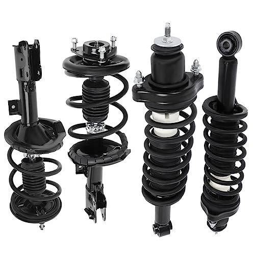 Front and Rear Pair Strut & Coil Spring Assembly Fit 2008-2010 for Mitsubishi Lancer Replace Struts Complete Assembly for 172508 172355/1331665R 172356/1331665L
