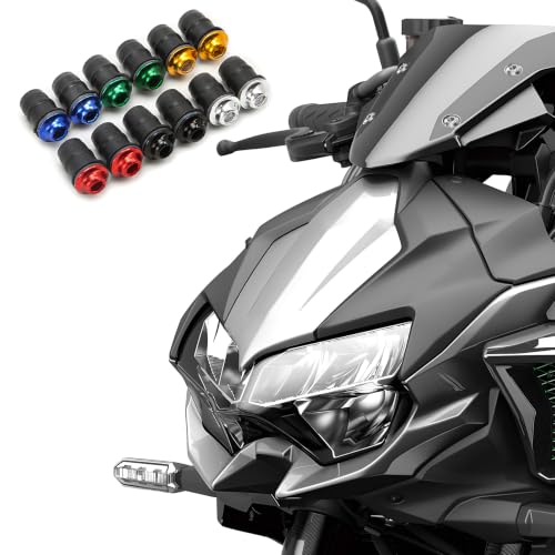 10PCS Motorcycle Windshield Bolt Kit, M5 Motorbike Fairing Bolts Nuts (Silver) - color: Silver