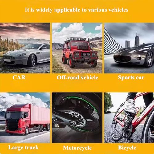 0-220PSI Tire Inflator with Pressure Gauge, 16 BAR Dial Wheel Air Tire Pressure Gauge, Air Compressor Tire Inflator Attachment for Cars Motorcycle Bike