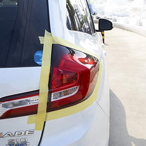Lichamp 5-Pack Automotive Refinish Masking Tape Yellow 36mm x 55m, Cars Vehicles Auto Body Paint Tape, Automotive Painters Tape Bulk Set 1.4-inch x 180-foot x 5 Rolls - size: 1.42 inches