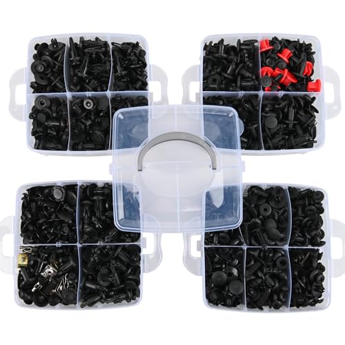 GOOACC 941Pcs Car Retainer Clips and Auto Body Fasteners Assortment - color: 900Pcs Clips + 41 Remover