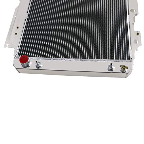 3 Row Radiator & Fan Shroud For Jeep Wrangler TJ YJ 1987-2006 - size: 3 Row Radiator/w Cap+Shroud Fan+Relay Kit