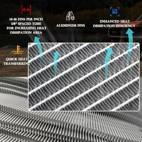 Radiator Fit for 2010-2020 Nissan 370Z 2007-2013 Infiniti G37 G35 G25 Q60 Q40 2009 2016 2008 2017 2011 2012 2018 2014 2015 2019 2.5L 3.5L 3.7L V6 Gas Aluminum Condenser
