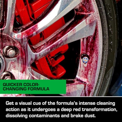 Ethos Wheel Cleaner Spray - Iron Remover Car Detailing - Rim Cleaner Spray Brake Dust, Iron Remover - Color Change Technology - Professional Strength Formula - Brake Dust Remover - color: 16 oz (1-Pack)