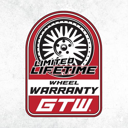 GTW Storm Trooper Aluminum Golf Cart Wheel (Sold as Single Unit) - color: Machined Silver/Black