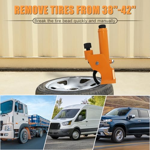 Manual Tire Bead Breaker Tool for Tire Removal, 38"-42" Bead Breaker,Orange