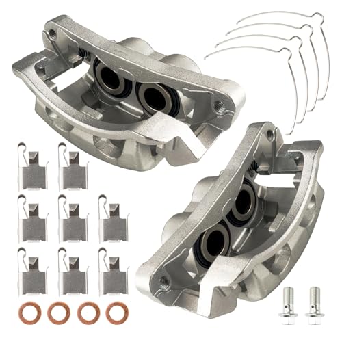 Torchtree Front Brake Caliper 18B4790 + 18B4791 Replacement For 1999-2004 F250 Super Duty, 1999-2004 F350 Super Duty, 2000-2005 Excursion, Pair Set of 2 Front Driver and Passenger Side - size: 18-B4790, 18-B4791