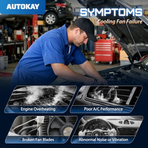 AUTOKAY Radiator Cooling Fan Assembly for Cadillac GMC Sierra