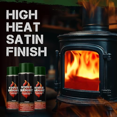 Stove Bright 8150 High Temp Spray Paint, Emerald Green, 12 Oz, 1200°F