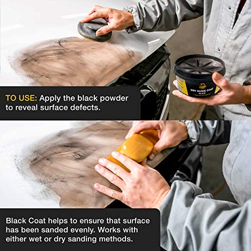 Dura-Gold Premium Black Dry Guide Coat Kit, 7 Ounces (200 Grams) - Powder - color: Black