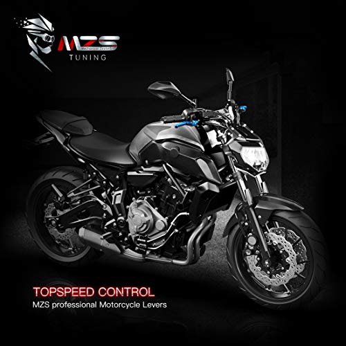 MZS Blue Brake Clutch Levers for MT07 FZ07 FZ09 MT09 XSR FZ1 FZ6 FZ8 Tenere - color: Blue, size: MT07/MT09/Tenere700/XSR700/XSR900/FZ1