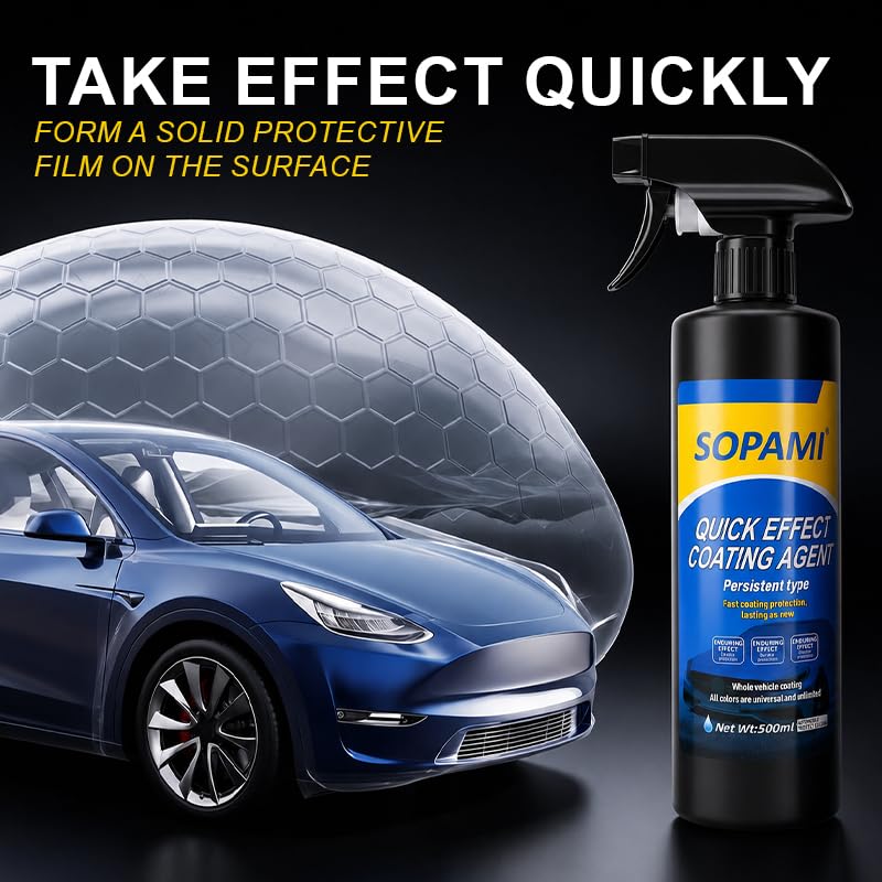 Sopami Car Coating Spray, Quick Effect Coating Agent - 33.8 FL OZ