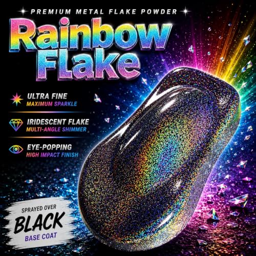 LiME LiNE Sprayable Metal Flake Paint Additive: Solvent Resistant Glitter for Automotive Custom Painting (Silver Iridescent.) - color: Silver Iridescent.