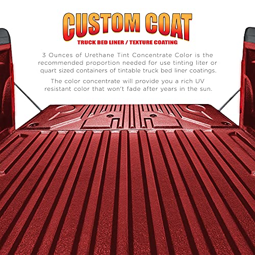 Custom Coat 3 Ounce, Blood Red, Bed Liner Tint Concentrate - color: Blood Red, size: 3-Ounce (Pack of 1)