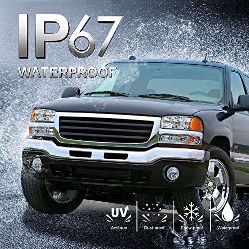 MOSTPLUS Headlight Assembly Compatible with 1999-2006 GMC Sierra 1500 2500/00-06 GMC Yukon Front Lamp with Chrome Housing/Clear Lens/Amber Reflector - color: Chrome/Clear/Amber